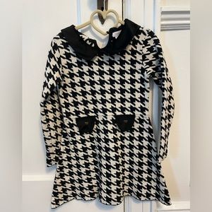 Girls houndstooth dress size 5-6T